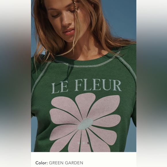 Anthropologie Sundry NWT XL super soft Le Fleur top-rated anthro sweatshirt - Picture 7 of 15